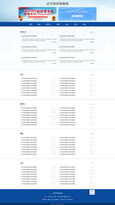 辽宁腾闻传媒有限公司网站设计效果图